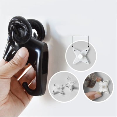 perchero pared animal