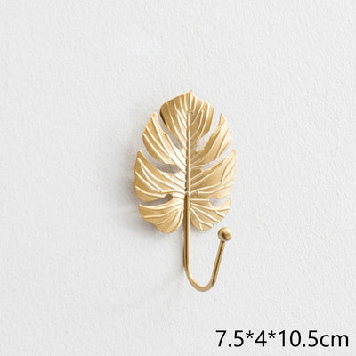 hoja de árbol ganchos