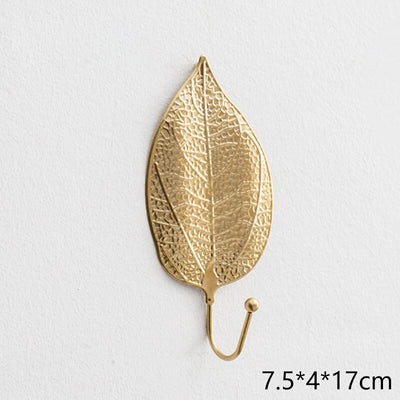 Gancho para abrigos hoja de árbol