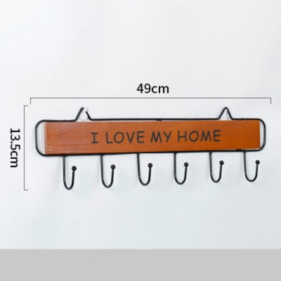 perchero pared industrial decoracion