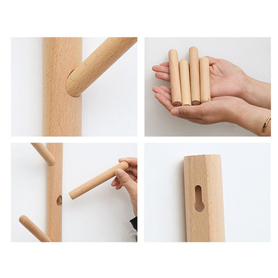 percheros arbol pared