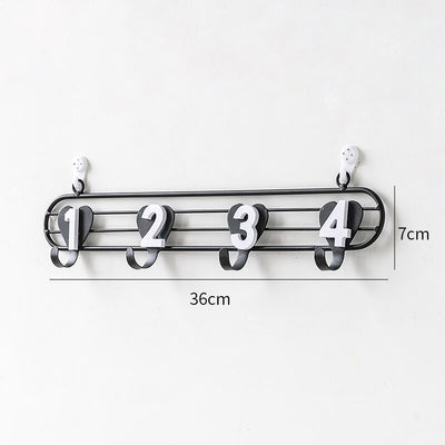 Perchero decorativo negro