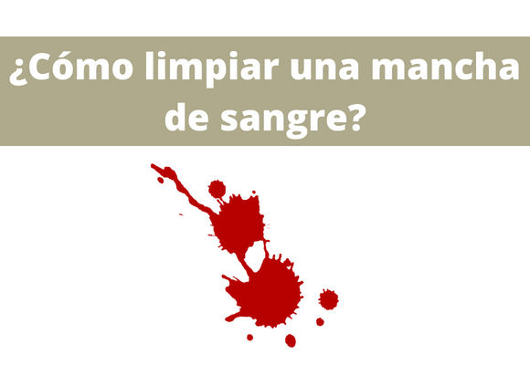 ¿Cómo limpiar una mancha de sangre?