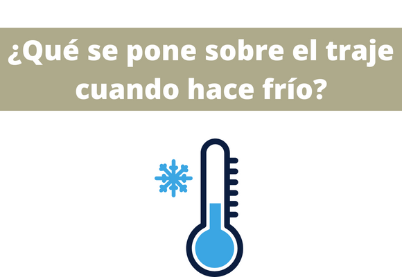 ¿Qué se pone sobre el traje cuando hace frío?
